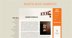 Desktop Screenshot of casinoslot-machines.net