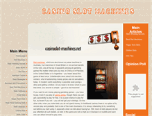 Tablet Screenshot of casinoslot-machines.net